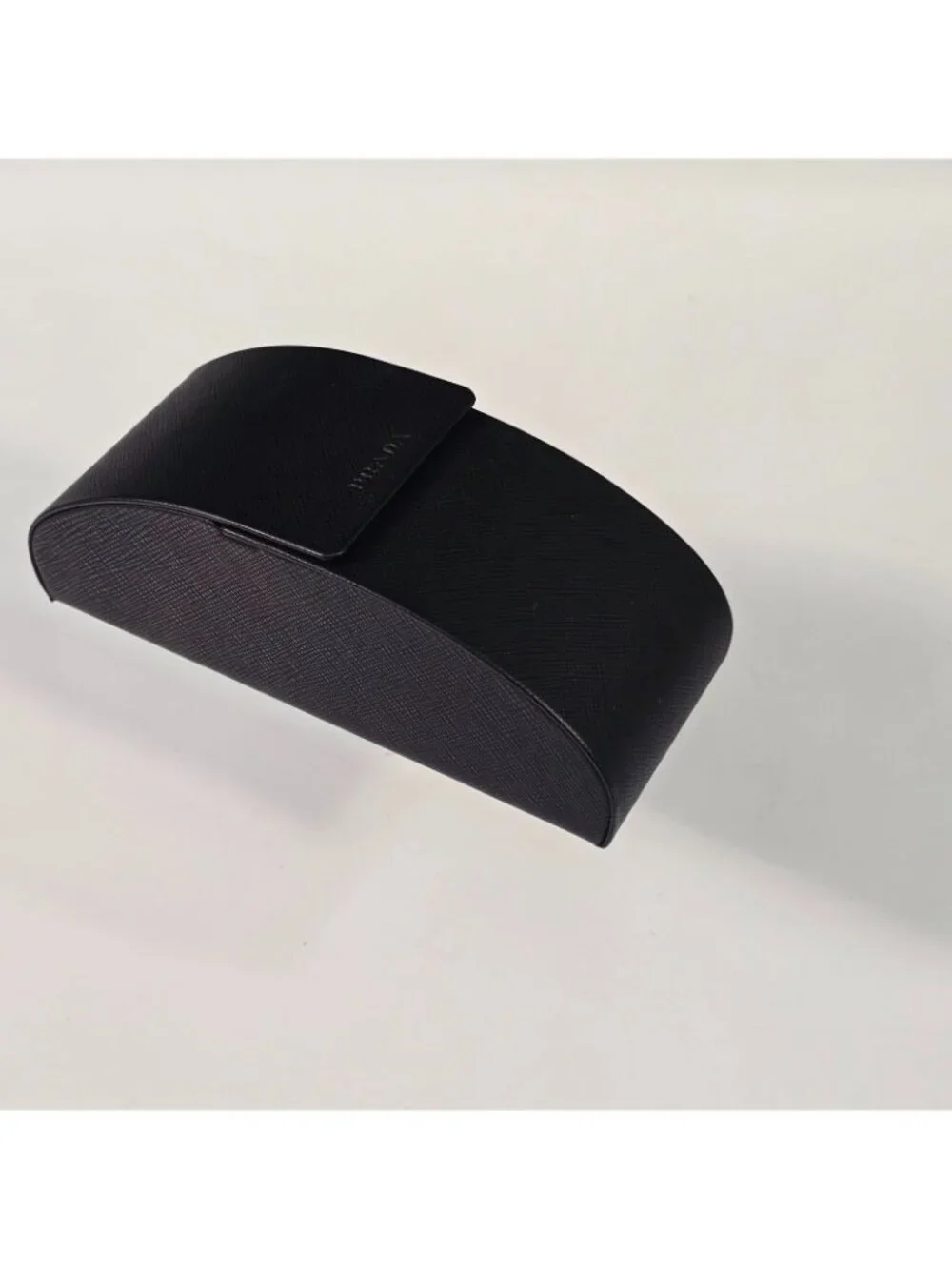 PRADA Black Hard Flip Top Sunglasses Glasses Case with Cleaning Cloth